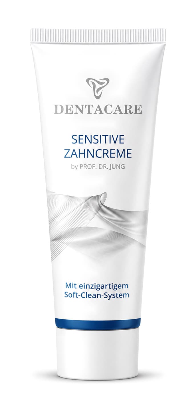 Die DENTACARE Zahncreme, Tube mit 75 ml.